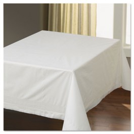 Tissue/Poly Tablecovers, 54" x 54", White