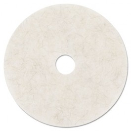 Ultra High-Speed Natural Blend Floor Burnishing Pads 3300, 27-in, Natural White