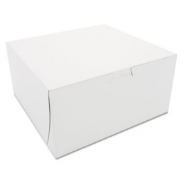 Non-Window Bakery Boxes, 8 x 8 x 4, White