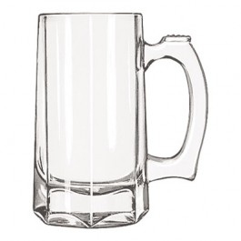 Glass Mugs and Tankards, Stein, 12oz, 5 7/8" Tall