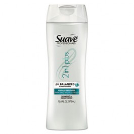 Suave Shampoo Plus Conditioner, 12.6 oz Bottle