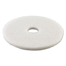 Standard 21-Inch Diameter Polishing Floor Pads, White