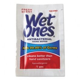 Antibacterial Moist Towelettes, 5 x 7-1/2, White, 1-Ply