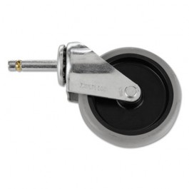 Replacement Swivel Casters, Bayonet, 4in Wheel, Black