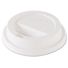 Traveler Dome Hot Cup Lid, Fits 8 oz Cups, White, 100/Pack