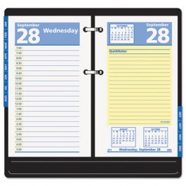 QuickNotes Recycled Desk Calendar Refill, 3 1/2" x 6", 2013