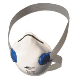 Jackson Safety R10 Particulate Respirator, N95, White w/Gray Straps