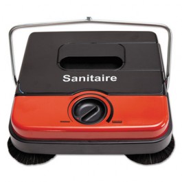 Sanitaire SC430 At Hand Manual Carpet Sweeper, Red/Gray/Black