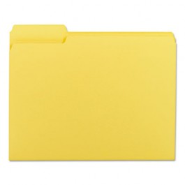 File Folders, 1/3 Cut Top Tab, Letter, Goldenrod, 100/Box