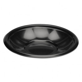 Laminated Utility Bowls, Foam, Round, 16 oz, Black