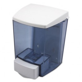 ClearVu Liquid Soap Dispenser, 30 oz, 4-1/2w x 4d x 6-1/4h, Black/White