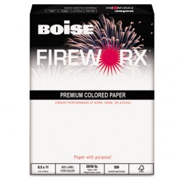 FIREWORX Colored Paper, 20lb, 8-1/2 x 11, Jammin' Salmon, 500 Sheets/Ream