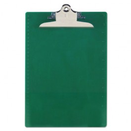 Recycled Plastic Clipboards, 1" Capacity, Holds 8-1/2w x 12h, Green