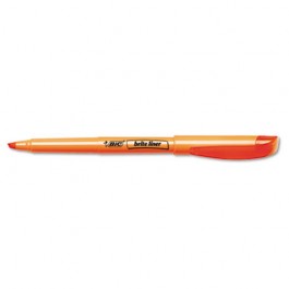 Brite Liner Highlighter, Chisel Tip, Fluorescent Orange Ink, 12 per Pack