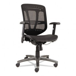 Eon Series Multifunction Wire Mechanism, Mid-Back Suspension Mesh Chair, Black