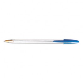 Cristal Ballpoint Stick Pen, Blue Ink, Medium, Dozen