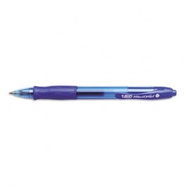 Velocity Roller Ball Retractable Gel Pen, Blue Ink, Medium