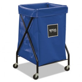 X-Frame Cart, Collapsible, 150 lb Capacity, Blue, 20" x 22" x 36"