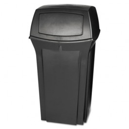 Ranger Fire-Safe Container, Square, Structural Foam, 35 gal, Black