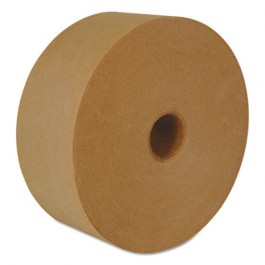Reinforced Water-Activated Tape, 2.83" x 450', Natural