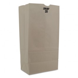 20# Paper Bag, 40-Pound Base Weight, White, 8-1/4 x 5-5/16 x 16-1/8, 500-Bundle