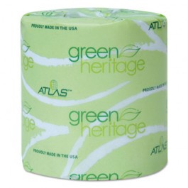 Green Heritage Toilet Tissue, Individually Wrapped, 2-Ply, 400/Roll