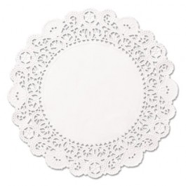 Brooklace Lace Doilies, Round, 4", White