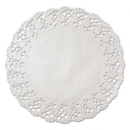 Kenmore Lace Doilies, Round, 16", White