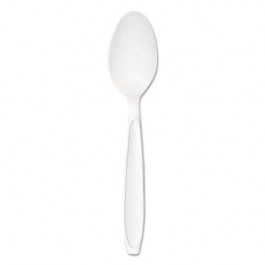 Reliance Mediumweight Cutlery, Standard Size, Teaspoon, Boxed, White