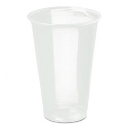 Reveal Plastic Cold Cups, 20 oz., Clear, Flush Fill, 50/Bag