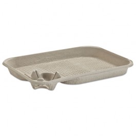StrongHolder Molded Fiber Cup/Food Tray, 8-22oz, One Cup