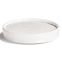 Vented Paper Lids, 8-16oz Cups, White