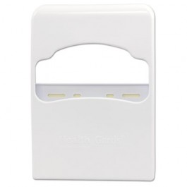 Health Gards Quarter-Fold Toilet Seat Cover Dispenser, White, Plastic
