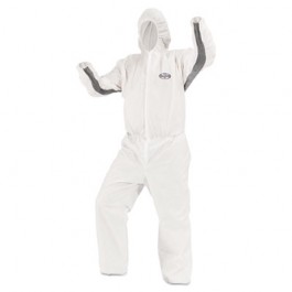 KLEENGUARD A30 Particle Protection Stretch Coveralls, 3XL, White