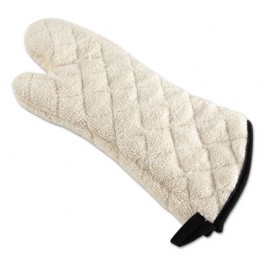 Heavy Terry Oven Mitt, 17", Natural Color, One Size Fits All