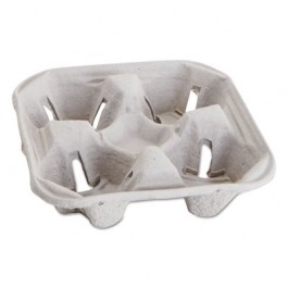 Carryout Cup Trays, 12-20oz, 4-Cup Capacity