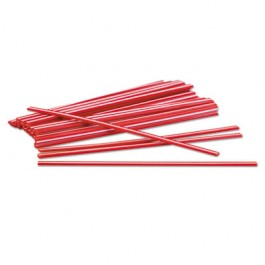 Plastic Stir Stick, 5in, Flat, Red, 1000/Box