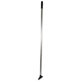 Floor Scraper, Lightweight, 4"W Carbon Steel Blade, 48" Handle, Aluminum/Black