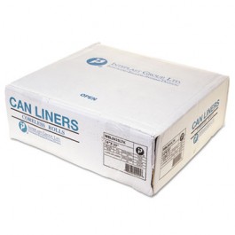 Low-Density Commercial Can Liners, 12-16gal, 24 x 33, 0.35mil, Black