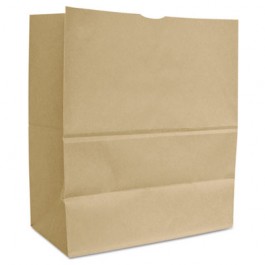 1/6 BBL 65# Paper Bag, Natural Kraft Grocery Sack, Brown, 500-Bundle