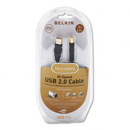 Gold Series High-Speed USB 2.0 Cable, 16 ft.