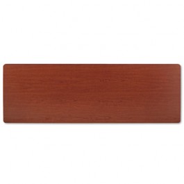 Rectangular Training Table Top Without Grommets, 72w x 24d, Bourbon Cherry