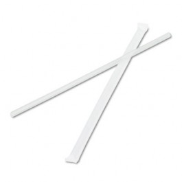 Jumbo Straws, 7 3/4", Plastic, Translucent