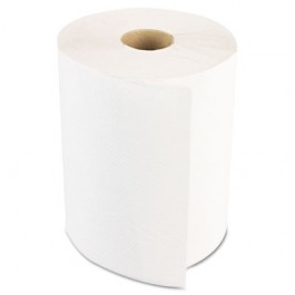 Hardwound Paper Towels, Nonperforated 1-Ply White, 350'