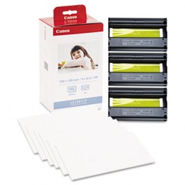 KP-108IN Color Ink Ribbon w/Glossy 4 x 6 Photo Paper Pack, 108 Sheets