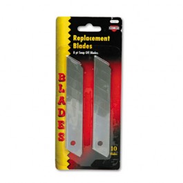 Snap Blade Utility Knife Replacement Blades, 10/Pack