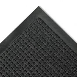 Super-Soaker Wiper Mat w/Gripper Bottom, Polypropylene, 36 x 60, Charcoal