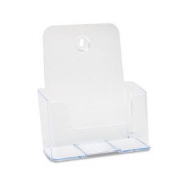 DocuHolder for Countertop or Wall Mount Use, 6-1/2w x 3-3/4d x 7-3/4h, Clear