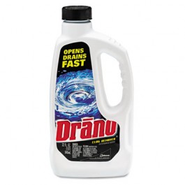 Liquid Drain Cleaner, 32 oz Safety Cap Bottle