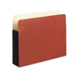 Watershed 5 1/4 Inch Expansion File Pockets, Straight Cut, Letter, Redrope